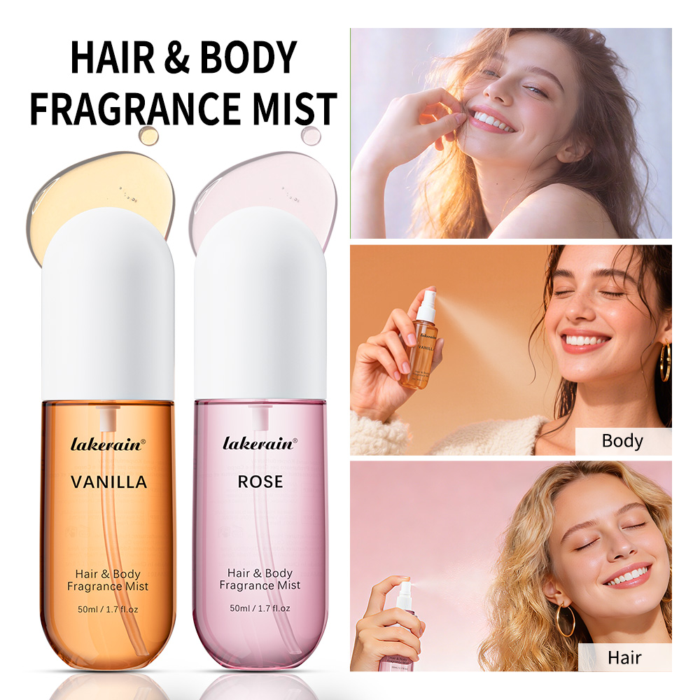 Perfume Fragrance Rose - 50ml 바닐라 로즈 향수 스프레이 헤어